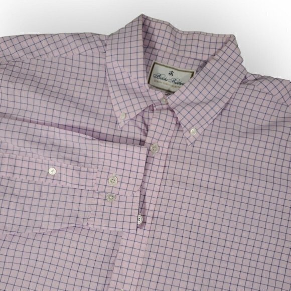 Brooks Brothers Luxury Shirt Collection Mens Large Made In USA Long Sleeve Shirt
